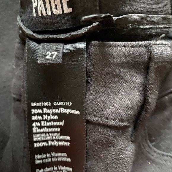 Paige black jeggings - Picture 2 of 2